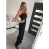 Overal dlouhý carmen na ramínka dámský (S/M ONE SIZE) ITALSKÁ MÓDA IMD22448/DR (Velikost S/M/L, Barva Černá)