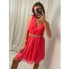 Šaty letní bez rukávu dámské (S/M ONE SIZE) ITALSKÁ MÓDA IMWG222502 (Velikost S/M/L, Barva bílá)