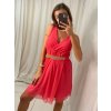 Šaty letní bez rukávu dámské (S/M ONE SIZE) ITALSKÁ MÓDA IMWG222502 (Velikost S/M/L, Barva bílá)