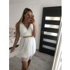 Šaty letní bez rukávu dámské (S/M ONE SIZE) ITALSKÁ MÓDA IMWG222502 (Velikost S/M/L, Barva bílá)