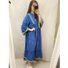 Šaty letní boho španělské krátký rukáv dámská nadrozměr (XL/2XL ONE SIZE) ITALSKá MóDA IM4225394/DR (Velikost S/M/L, Barva modrá královská)