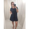 Šaty volnočasové krátký rukáv bavlněné dámské nadrozměr (M/L/XL ONE SIZE) ITALSKá MóDA IM322KLAUDIA/DR (Velikost S/M/L, Barva zelená khaki)