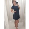 Šaty volnočasové krátký rukáv bavlněné dámské nadrozměr (M/L/XL ONE SIZE) ITALSKá MóDA IM322KLAUDIA/DR (Velikost S/M/L, Barva zelená khaki)