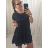 Šaty volnočasové krátký rukáv bavlněné dámské nadrozměr (M/L/XL ONE SIZE) ITALSKá MóDA IM322KLAUDIA/DR (Velikost S/M/L, Barva zelená khaki)
