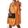 Šaty letní bez rukávu dámské (S/M ONE SIZE) ITALSKÁ MÓDA IMWB22045/DR (Velikost M/L, Barva béžová)