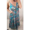 Šaty dlouhé letní na ramínka dámské (L/XL ONE SIZE) INDICKÁ MÓDA IMPEM22G-37/DR