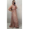 Šaty dlouhé letní na ramínka dámské (L/XL ONE SIZE) INDICKÁ MÓDA IMPEM22G-37A/DR