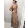 Šaty dlouhé letní na ramínka dámské (L/XL ONE SIZE) INDICKÁ MÓDA IMPEM22G-37B/DR