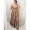 Šaty dlouhé letní na ramínka dámské (L/XL ONE SIZE) INDICKÁ MÓDA IMPEM22G-37B/DR (Velikost S/M/L, Barva _barva viz foto)