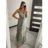 Šaty dlouhé letní  na ramínka dámské  (S/M ONE SIZE) ITALSKÁ MÓDA IMM22Q52399/DR (Velikost S/M/L, Barva oranžová)