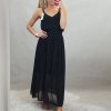 Sukně šifonová dlouhá  dámská (S/M/L ONE SIZE) ITALSKá MóDA IM322116/DR