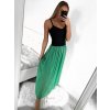 Sukně šifonová dlouhá  dámská (S/M/L ONE SIZE) ITALSKá MóDA IM322116/DR