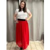 Sukně šifonová dlouhá  dámská (S/M/L ONE SIZE) ITALSKá MóDA IM322116/DR