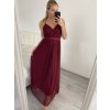 Šaty dlouhé letní bez rukávu dámské (S/M ONE SIZE) ITALSKÁ MÓDA IMPSH223670/DR (Velikost S/M/L, Barva béžová)