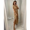 Šaty letní s páskem krátký rukáv dámské (S/M/L ONE SIZE) ITALSKÁ MÓDA IMWA222563/DR