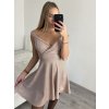 Šaty elegantní společenské třpytivé na ramínka carmen dámské (S/M ONE SIZE) ITALSKÁ MÓDA IMM22ELEN/DR (Velikost S/M/L, Barva růžová)