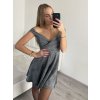 Šaty elegantní společenské třpytivé na ramínka carmen dámské (S/M ONE SIZE) ITALSKÁ MÓDA IMM22ELEN/DR (Velikost S/M/L, Barva růžová)