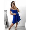 Šaty carmen krátké elegantní bez rukávu dámské (S/M ONE SIZE) ITALSKá MóDA IMM2251300fs/DR (Velikost S/M/L, Barva Černá)