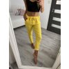 Kalhoty strečové dlouhé dámské (S/M/L ONE SIZE) ITALSKá MóDA IMB22080 (Velikost M/L, Barva oranžová neon)