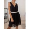 Šaty elegantní šifonové na ramínka dámské (S/M ONE SIZE) ITALSKÁ MÓDA IMM2223542LS/DR (Velikost S/M/L, Barva bílá)