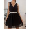 Šaty elegantní šifonové na ramínka dámské (S/M ONE SIZE) ITALSKÁ MÓDA IMM2223542LS/DR (Velikost S/M/L, Barva bílá)