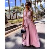 Šaty letní dlouhé na ramínka variabilní zavazování dámské (S/M/L/XL ONE SIZE) ITALSKÁ MÓDA IMM223000HG/DR