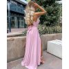 Šaty letní dlouhé na ramínka variabilní zavazování dámské (S/M/L/XL ONE SIZE) ITALSKÁ MÓDA IMM223000HG/DR