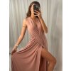 Šaty letní dlouhé na ramínka variabilní zavazování dámské (S/M/L/XL ONE SIZE) ITALSKÁ MÓDA IMM223000HG/DR