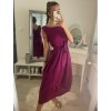 Šaty letní bez rukávu dámské (S/M ONE SIZE) ITALSKÁ MÓDA IMPLM221429/DR (Velikost S/M/L, Barva modrá královská)
