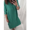 Šaty dlouhý rukáv dámské nadrozměr (XL/2XL ONE SIZE) ITALSKá MÓDA IMC22546/DR