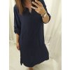 Šaty dlouhý rukáv dámské nadrozměr (XL/2XL ONE SIZE) ITALSKá MÓDA IMC22546/DR