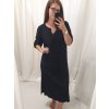 Šaty dlouhý rukáv dámské nadrozměr (XL/2XL ONE SIZE) ITALSKá MÓDA IMC22546/DR