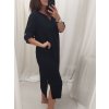 Šaty dlouhý rukáv dámské nadrozměr (XL/2XL ONE SIZE) ITALSKá MÓDA IMC22546/DR