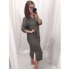 Šaty dlouhý rukáv dámské nadrozměr (XL/2XL ONE SIZE) ITALSKá MÓDA IMC22546/DR
