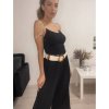 Tílko crop top na ramínka dámské (S/M ONE SIZE) ITALSKÁ MÓDA IMPBB22C23695/DR (Velikost S/M/L, Barva Černá)
