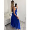 Šaty dlouhé elegantní společenské bez rukávu dámské (L/XL ONE SIZE) ITALSKÁ MÓDA IMM22FS52701/DR (Velikost L/XL, Barva bílá)