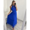 Šaty dlouhé elegantní společenské bez rukávu dámské (L/XL ONE SIZE) ITALSKÁ MÓDA IMM22FS52701/DR (Velikost L/XL, Barva bílá)