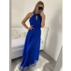 Šaty dlouhé elegantní společenské bez rukávu dámské (L/XL ONE SIZE) ITALSKÁ MÓDA IMM22FS52701/DR (Velikost L/XL, Barva bílá)