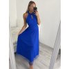 Šaty dlouhé elegantní společenské bez rukávu dámské (L/XL ONE SIZE) ITALSKÁ MÓDA IMM22FS52701/DR (Velikost L/XL, Barva bílá)