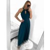 Šaty dlouhé elegantní společenské bez rukávu dámské (L/XL ONE SIZE) ITALSKÁ MÓDA IMM22FS52701/DR (Velikost L/XL, Barva bílá)