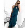 Šaty dlouhé elegantní společenské bez rukávu dámské (L/XL ONE SIZE) ITALSKÁ MÓDA IMM22FS52701/DR (Velikost L/XL, Barva bílá)