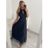 Šaty dlouhé elegantní společenské bez rukávu dámské (L/XL ONE SIZE) ITALSKÁ MÓDA IMM22FS52701/DR (Velikost L/XL, Barva bílá)