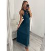 Šaty dlouhé elegantní společenské bez rukávu dámské (L/XL ONE SIZE) ITALSKÁ MÓDA IMM22FS52701/DR (Velikost L/XL, Barva bílá)