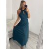 Šaty dlouhé elegantní společenské bez rukávu dámské (L/XL ONE SIZE) ITALSKÁ MÓDA IMM22FS52701/DR (Velikost L/XL, Barva bílá)