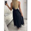 Šaty dlouhé elegantní společenské bez rukávu dámské (L/XL ONE SIZE) ITALSKÁ MÓDA IMM22FS52701/DR (Velikost L/XL, Barva bílá)