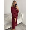 Šaty košilové dlouhý rukáv dámské (M/L/XL ONE SIZE) ITALSKÁ MÓDA IMWB22217/DR (Velikost S/M/L, Barva bílá)