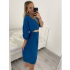 Šaty s páskem dlouhý rukáv dámské (L/XL/2XLONE SIZE) ITALSKÁ MÓDA IMPSH226060/DR (Velikost XL/2XL, Barva Černá)