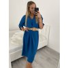 Šaty s páskem dlouhý rukáv dámské (L/XL/2XLONE SIZE) ITALSKÁ MÓDA IMPSH226060/DR (Velikost XL/2XL, Barva Černá)