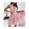 Šaty letní elegantní bez rukávu krajkované dámské (S/M ONE SIZE) ITALSKá MóDA IMM22FL22540/DR (Velikost S/M/L, Barva Černá)