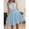 Šaty letní elegantní bez rukávu krajkované dámské (S/M ONE SIZE) ITALSKá MóDA IMM22FL22540/DR (Velikost S/M/L, Barva Černá)
